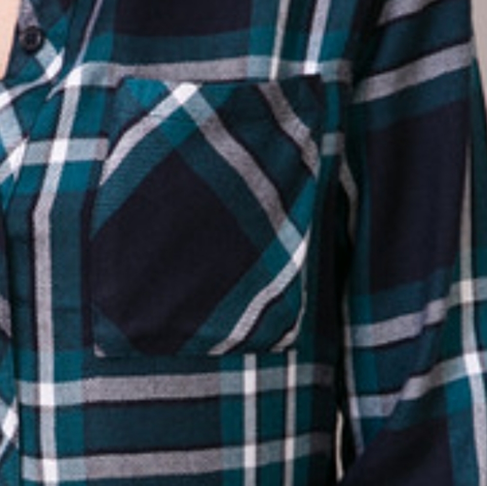 Rails Hunter Spruce And Teal Plaid Button-Down Shirt - Picture 3 of 8